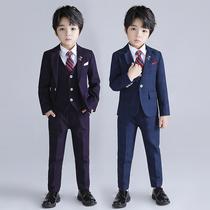 Boy suit suit suit autumn and winter British piano performance small host clothing flower childrens dress little boy suit