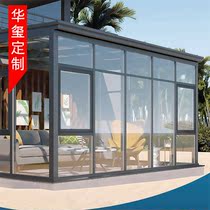 Hefei Hangzhou aluminum alloy Sunshine Room Villa sealed balcony terrace broken bridge aluminum soundproof doors and windows glass room customization