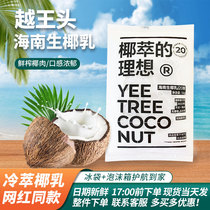 Net red Yue Wang head raw coconut milk 1kg frozen coconut water Coconut milk Coconut milk Coconut extract coffee milk tea shop raw materials