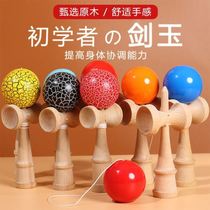 Japanese sword Jade mini doll indoor and outdoor wood exercise body body coordination gift Super hand feeling assist