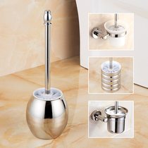 Bathroom stainless steel toilet brush set Toilet long handle toilet brush Toilet toilet toilet cleaning brush with base