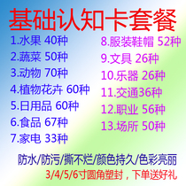 Autism Cognitive Card Full Set of Autism ABA Rehabilitation Training Textbook Language Development Delay Set Color