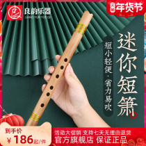 Zero-based introductory cave flute portable bitter bamboo advanced short Xiao mini flute ancient style six F key beginner Xiao musical instrument