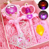 Childrens Balara little magic fairy large magic wand Crown Fairy Princess glowing Aisha La La toy scepter