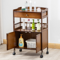 Side cabinet dining car beauty salon instrument rack beauty salon trolley restaurant foot bath shop tool car Solid Wood