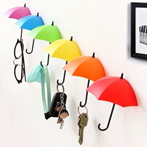 Key pylons Creative entry hooks Punch-free decorative wall entry wall-mounted shelves Word at the door