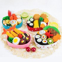 Cut-free non-woven fabric diy material bag Japanese Luxury lunch sushi kindergarten simulation food