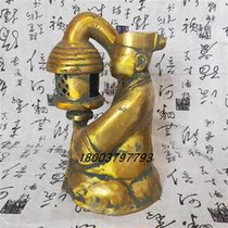 Ancient Play Antique Bronze Ware West Ham gold bronze Changxin Palace Lamp J Pack Old High Stall Gift Office Pendulum