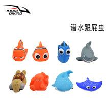 Marine life diving stalker diver cylinder logo Underwater buoyancy doll BCD doll Water play toy