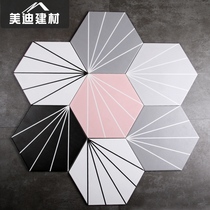 Ray hexagonal brick 200x230 balcony floor tile kitchen wall tile toilet tile Nordic style characteristic brick