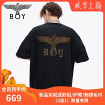  boylondon flagship 2021 autumn new color gradient diamond casual short-sleeved t-shirt mens t-shirt women 701902