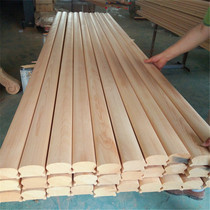 Beech stair handrail solid wood fence indoor surface pipe custom elbow guardrail Iron Engineering escalator glass guard