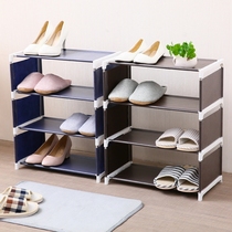 Four seasons beauty non-woven fabric multi-layer assembly simple shoe rack Multi-function storage rack Simple modern dormitory shoe cabinet