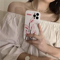 ins Wind Calla Lily X Apple Xsmax phone case xr for iphone11pro 7 8plus hard case 12 women