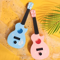 Childrens guitar toys can play ukulele birthday gift musical instrument puzzle brain baby 34-6-year-old girl