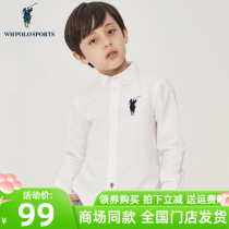 Polo Paul boy long sleeve shirt 2022 spring new pint Sport child shirt CUHK Scout C20533126
