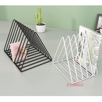 CD rack album Display rack desktop storage rack living room vinyl record rack CD collection frame simple modern bookshelf