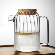 Hot water heat-resistant cold kettle household high temperature glass kettle summer large capacity bubble teapot cold kettle water Cup