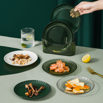 Sherey New Luxury Spotlight Disc Household Food Class Table Bone Disc Snacks Little Dish Fruit Disk