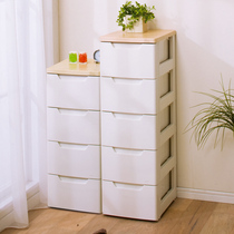 Alice childrens storage cabinet narrow IRIS plastic drawer cabinet small finishing cabinet thick Alice baby wardrobe