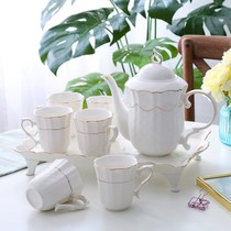 Water glass home suit ceramic cup with cup teapot water with Euro-type heat-resistant tea cup living-room cold and cool kettle tea set