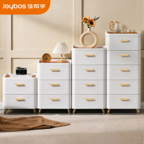 Plastic storage cabinet chest chest drawer type storage cabinet thick multi-layer living room wall storage cabinet finishing