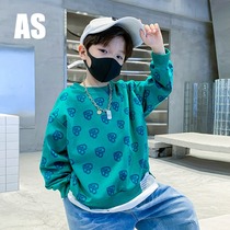 South Korean AS Brand Boys necropolis suit childrens spring clothing 2022 new ocean gas sports tide-thin blouses