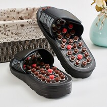 Finger pressure plate massage slippers acupoint pedicure shoes pebbles foot soles indoor sandals men and women home spring and summer