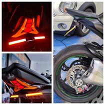 Motorcycle license plate with lights Z1000 10-18 20 license plate Kawasaki rear license plate frame car license plate frame modification