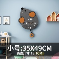 New childrens room wall clock modern bedroom Cartoon creative decoration clock living room home fashion silent time 0921