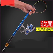 Crucian carp soft tail small rock rod string hook throwing Rod ultra short and thick high sensitivity sea pole long rod precision long joint frame Rod