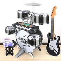Childrens drum set beginner practice drum baby simulation jazz drum instrument music toy five drums 1-3-6 years old