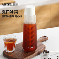 Mongdio Cold Extraction Pot Coffee Cold-Extraction Pot Cold-Extraction Bottle Iced Coffee Glass Jug Filter Cold Brew Teapot
