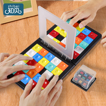 Child Biathlon to Warring Cube Puzzle Thinking Training Parent-child Interactive Intelligence Desktop Game Logic Boy 6 years old