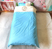 Set made manufacturer Direct child Cot Bedding 6 pieces of cover Quilt Cover Pure Color Childrens Home Spun Pure Cotton Twill Fabric
