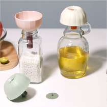 Plastic funnel Large caliber small and medium-sized liquid miscellaneous grains divided into oil spill artifact oil leaching kitchen household with filter screen