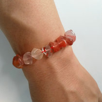 Sichuan Liangshan Mei Gu Yi South Red Agate gravel gravel bracelet hand polished