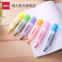 Deli stationery s625 color fluorescent student office marker marker color wholesale office scribing pen single writing tool