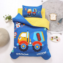 Childrens kindergarten nap futon cover with core six-piece set Class A baby baby cotton bedding cartoon three-piece set 4