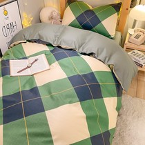 Cotton college dormitory bed three-piece set four-piece set children's cotton sheets bedroom quilt cover six-piece set
