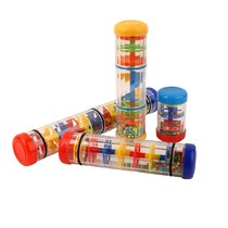 Orff Rain Sound Instrument Rain Sound Hourglass Clay Rainbow Rod Simulation Parent-Child Toys Teaching Gears