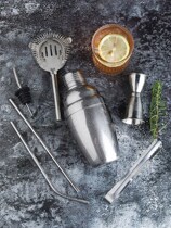 Stainless steel shaker set full set of snow Cup shaker cup professional cocktail snow pot bar bartender utensil