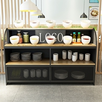 Self-service hot pot restaurant seasoning table commercial small table barbecue sauce dipping Table restaurant counter