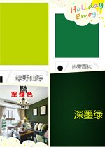 Exterior wall paint waterproof sunscreen dark green latex paint matte military green wall paint self-brush refurbished color paint
