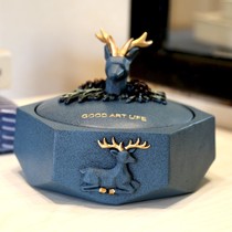 Nordic creative ashtray living room office decoration large ashtray household personality trend glass ashtray