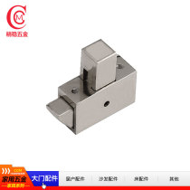 Fine and steady hardware press on strike-type bolt lock inside and outside bidirectional door opening spring self-lock bolt door bolt buckle
