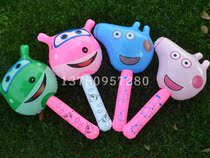  PVC childrens inflatable toy Animal head short stick Inflatable long stick Animal stick Rabbit inflatable giraffe inflatable stick