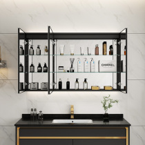  Di Jieshi space aluminum smart bathroom mirror cabinet Separate wall-mounted bathroom mirror cabinet Toilet mirror cabinet storage customization