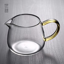 Moral glass male Cup gongfu glass small thick tea sea heat-resistant tea ceremony household tea divider accessories