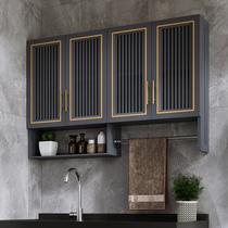 Space aluminum cabinet wall-mounted hanging cabinet wall cabinet wall cabinet balcony rack towel rack toilet locker